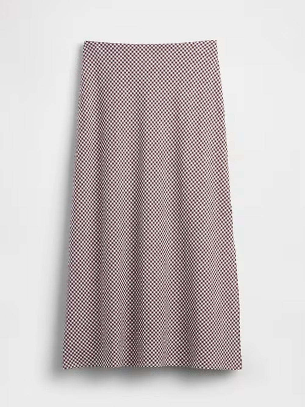 Gap Linen-Blend Maxi Slip Skirt in brown gingham - large - Picture 4 of 6